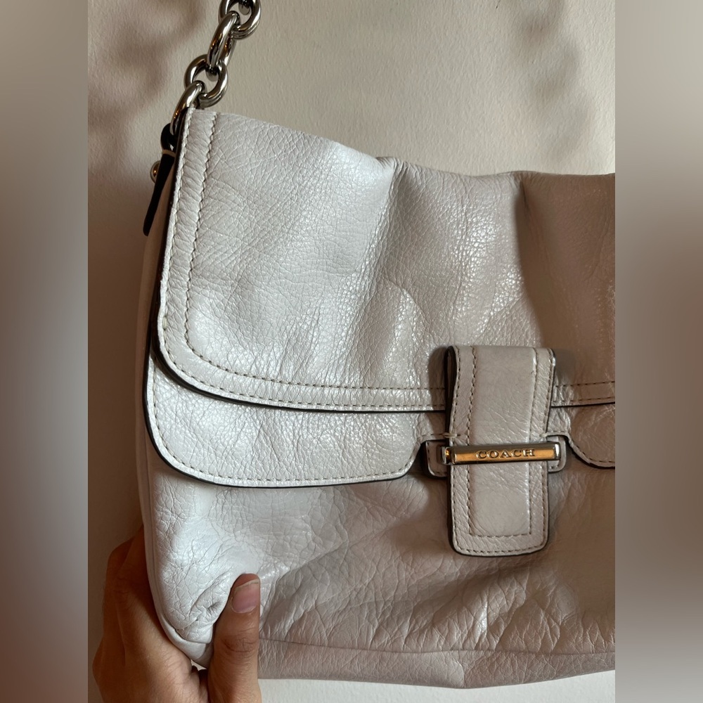 COACH White Leather Hobo Shoulder Bag - 23346 - Picture 8 of 16